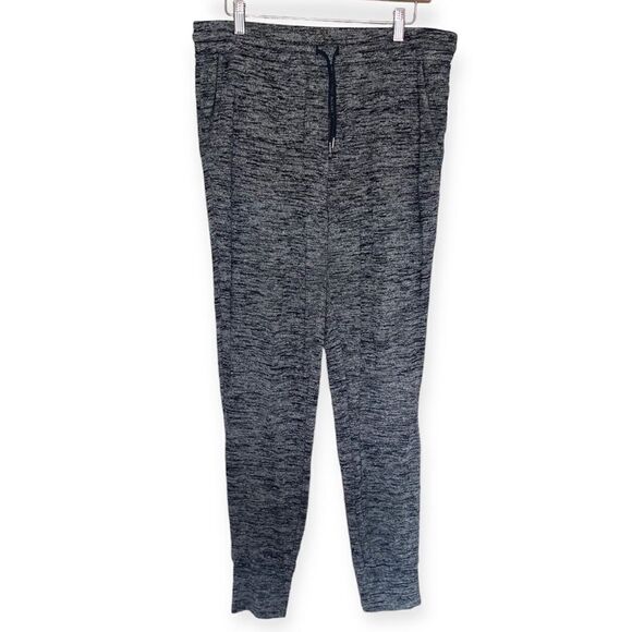 Wilfred Free | Aritzia Heather Grey Marled High-Rise Joggers Size Large - Picture 1 of 7
